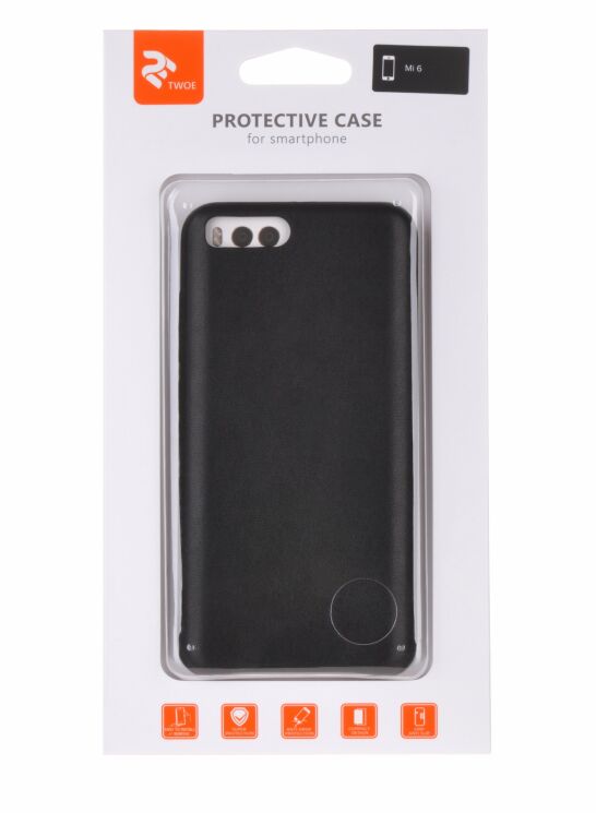 Защитный чехол 2E Leather Case для Xiaomi Mi6 - Black: фото 3 из 3