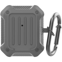 Защитный чехол AHASTYLE Carbon для Apple AirPods 1 / 2 - Grey: фото 1 из 6