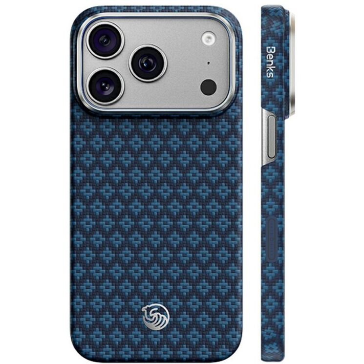 Захисний чохол BENKS ArmorGrid Air Magnetic (FP) для Apple iPhone 18 Pro / 17 Pro - Blue: фото 1 з 10