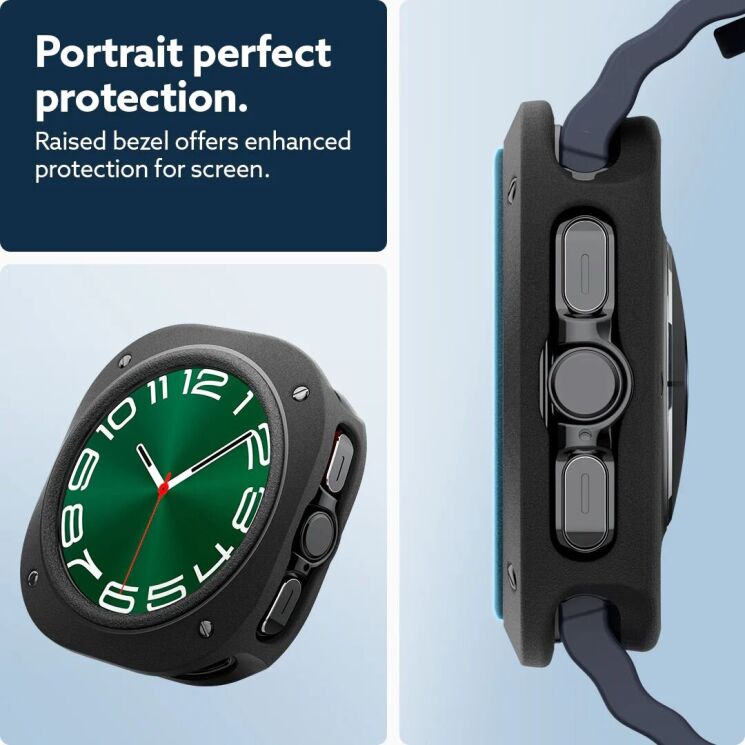 Защитный чехол Caseology Vault (FW) by Spigen для Samsung Galaxy Watch Ultra (47mm) - Matte Black: фото 12 из 13