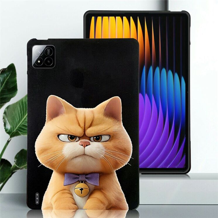 Захисний чохол Deexe Animal Series для Xiaomi Pad 7 / 7 Pro - Garfield Cat: фото 2 з 5