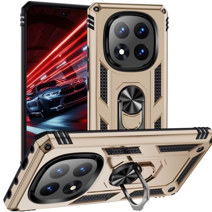 Защитный чехол Deexe Armor Case для Xiaomi Redmi Note 14 Pro 5G / Poco X7 - Gold: фото 1 из 7