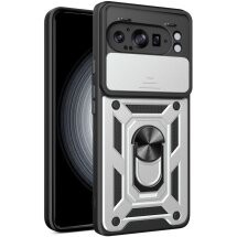 Защитный чехол Deexe Armor Shield для Google Pixel 9 Pro XL - Silver: фото 1 из 9