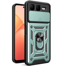 Захисний чохол Deexe Armor Shield для Infinix Smart 10 Plus - Green: фото 1 з 9