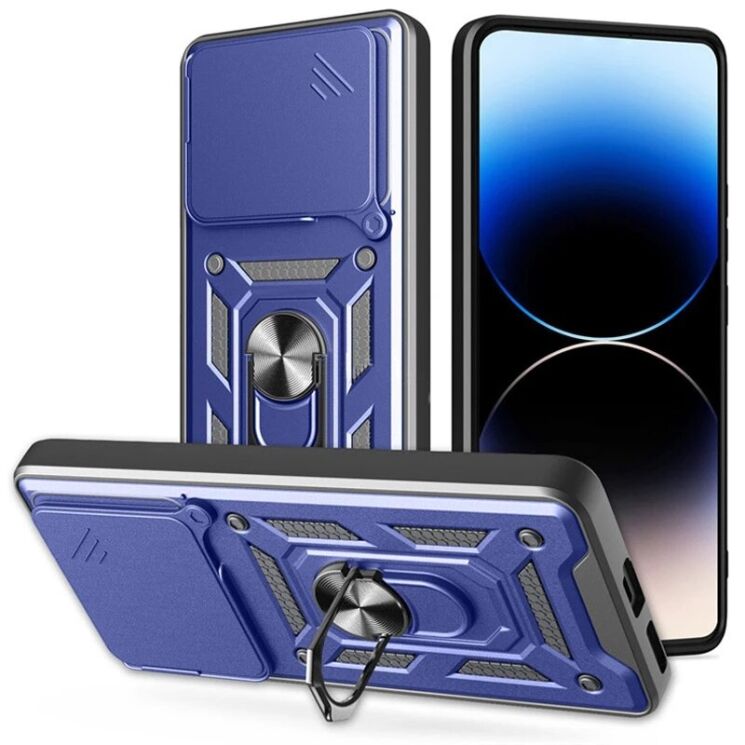 Защитный чехол Deexe Armor Shield для Xiaomi Poco M7 Pro - Blue: фото 1 из 6