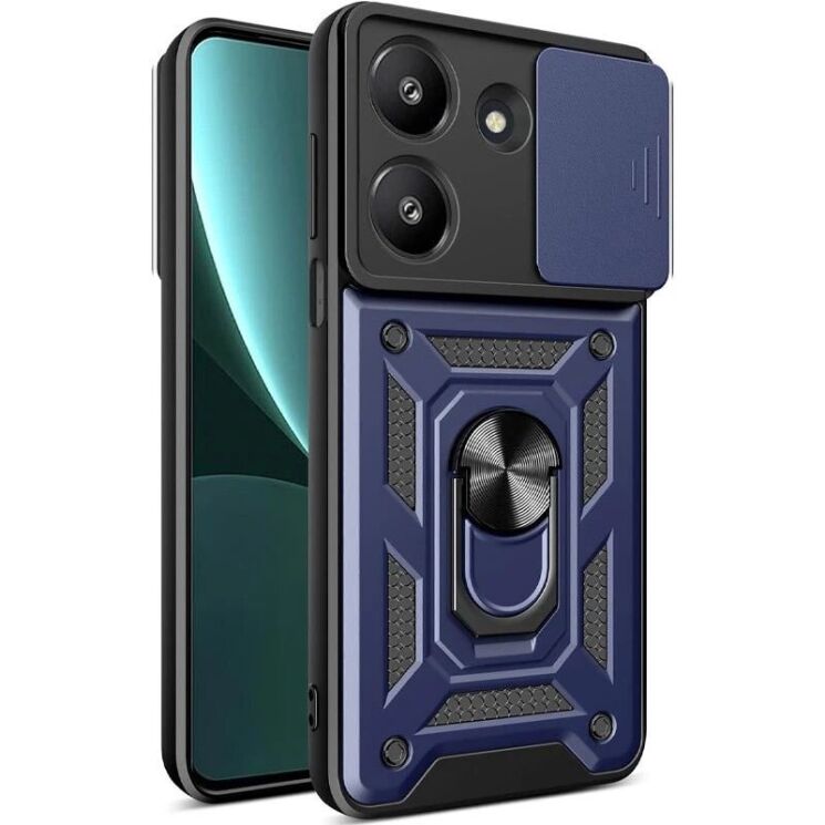 Защитный чехол Deexe Armor Shield для Xiaomi Poco M7 Pro - Blue: фото 1 из 5