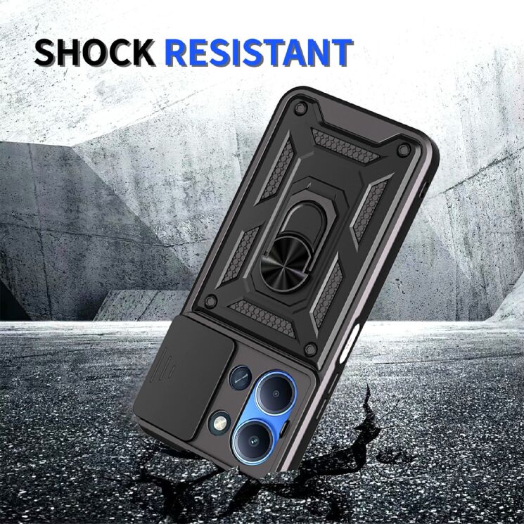 Захисний чохол Deexe Armor Shield для Xiaomi Redmi 15C / Poco C85 - Black: фото 7 з 9