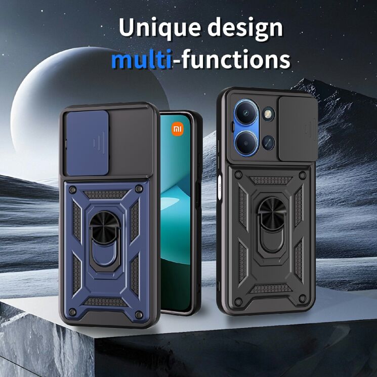 Захисний чохол Deexe Armor Shield для Xiaomi Redmi 15C / Poco C85 - Black: фото 2 з 9
