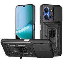 Захисний чохол Deexe Armor Shield для Xiaomi Redmi 15C / Poco C85 - Black: фото 1 з 9