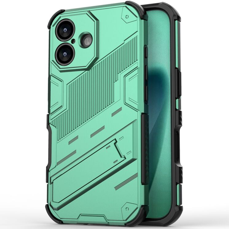 Захисний чохол Deexe Bibercas для Apple iPhone 17 - Green: фото 1 з 6