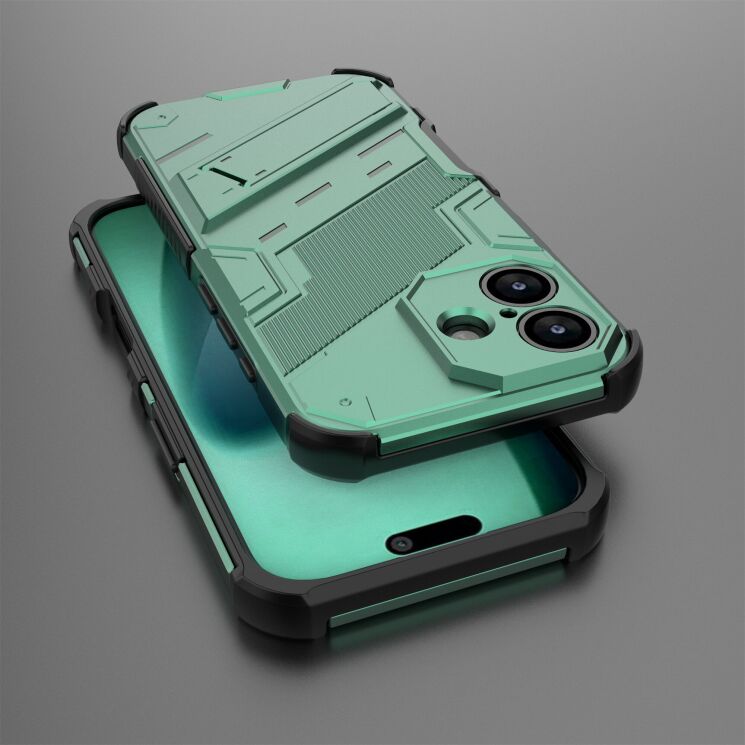 Захисний чохол Deexe Bibercas для Apple iPhone 17 - Green: фото 5 з 6