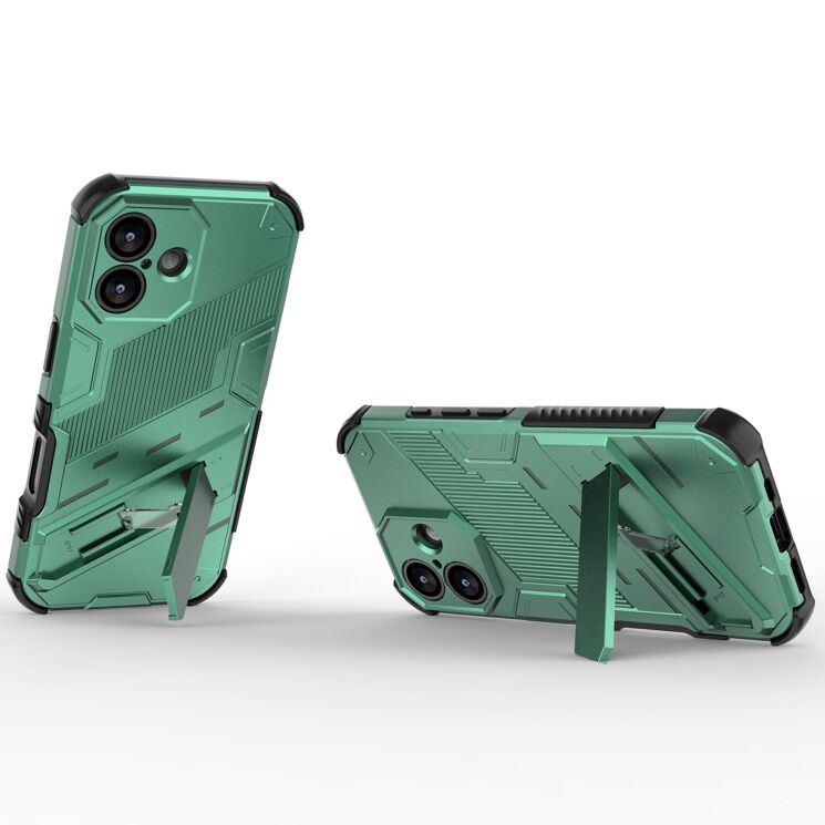 Захисний чохол Deexe Bibercas для Apple iPhone 17 - Green: фото 2 з 6