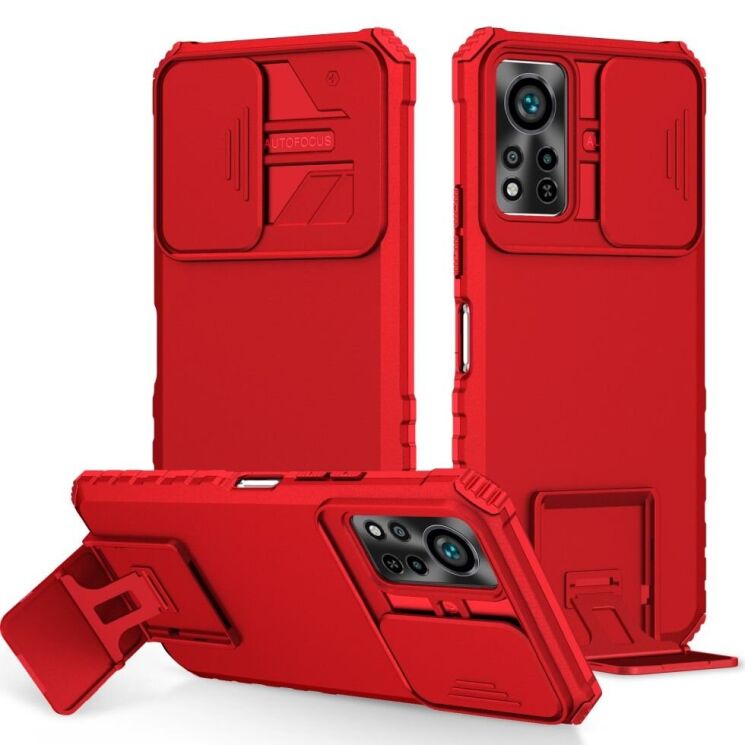 Защитный чехол Deexe Bibercas для Infinix Hot 11s NFC (X6812B) - Red: фото 1 из 12