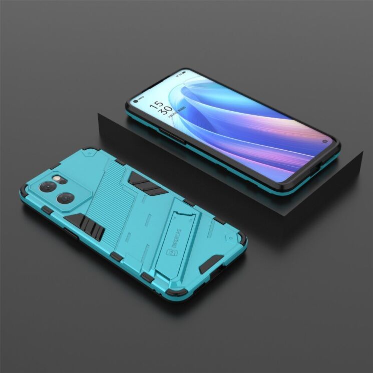 Захисний чохол Deexe Bibercas для OPPO Reno 7 5G Chinese - Baby Blue: фото 7 з 8