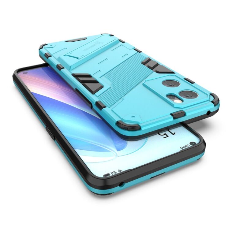 Захисний чохол Deexe Bibercas для OPPO Reno 7 5G Chinese - Baby Blue: фото 5 з 8