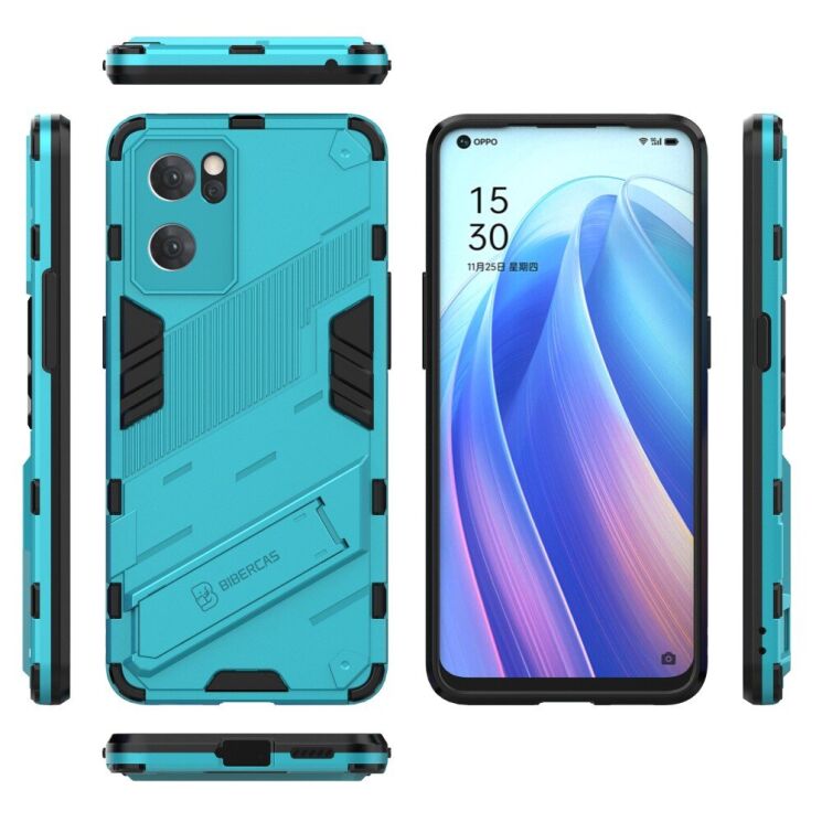 Захисний чохол Deexe Bibercas для OPPO Reno 7 5G Chinese - Baby Blue: фото 6 з 8