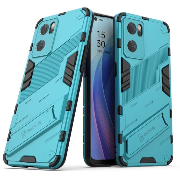 Захисний чохол Deexe Bibercas для OPPO Reno 7 5G Chinese - Baby Blue: фото 1 з 8