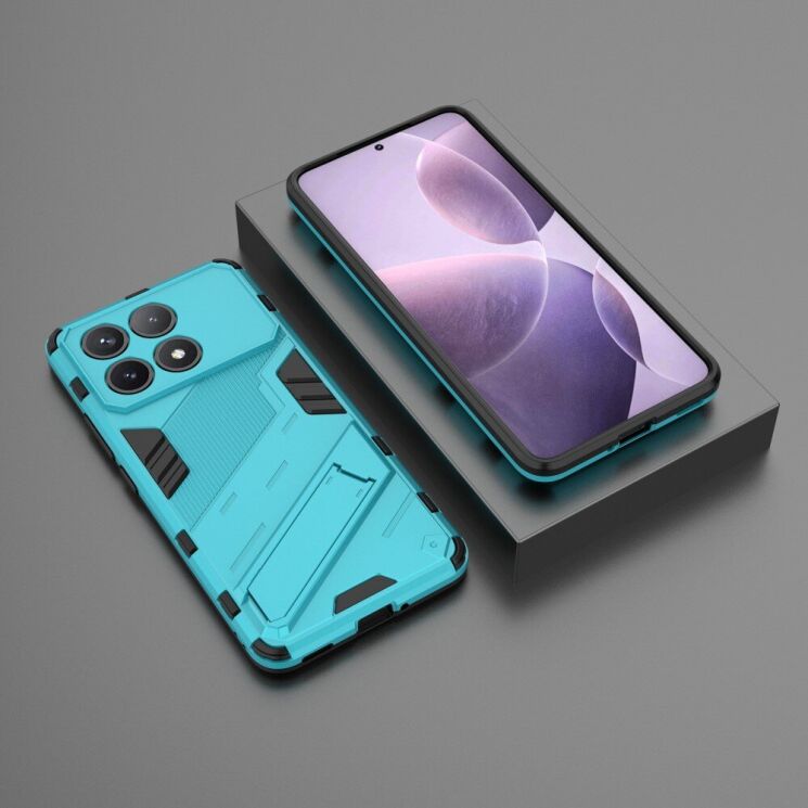 Защитный чехол Deexe Bibercas для Xiaomi Poco F6 Pro - Baby Blue: фото 5 из 8