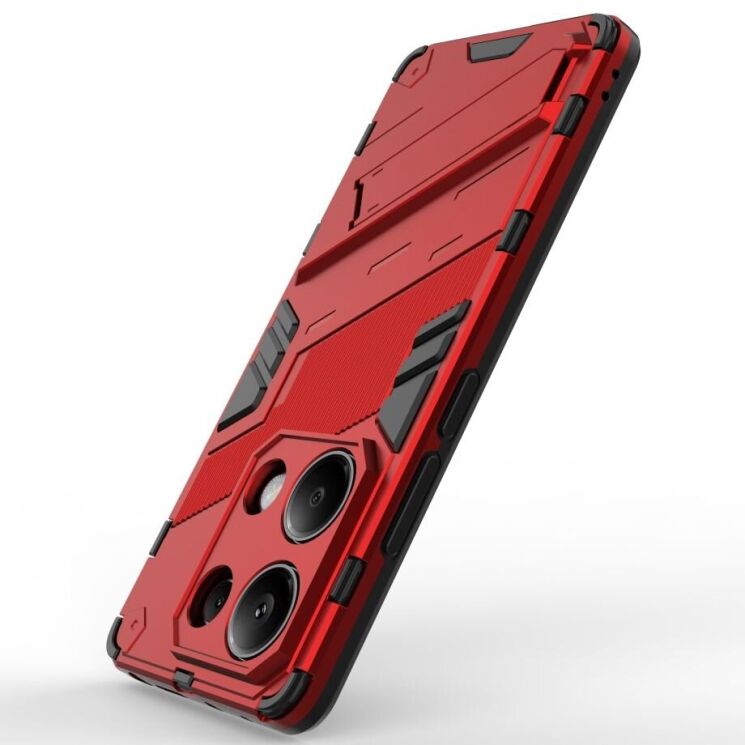 Защитный чехол Deexe Bibercas для Xiaomi Redmi Note 13 Pro 4G / Poco M6 Pro - Red: фото 4 из 7