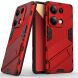 Защитный чехол Deexe Bibercas для Xiaomi Redmi Note 13 Pro 4G / Poco M6 Pro - Red (345739R). Фото 1 из 7