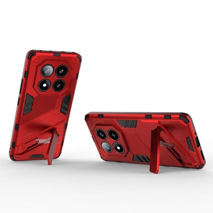 Защитный чехол Deexe Bibercas для Xiaomi Redmi Note 14 Pro 5G - Red: фото 2 из 6