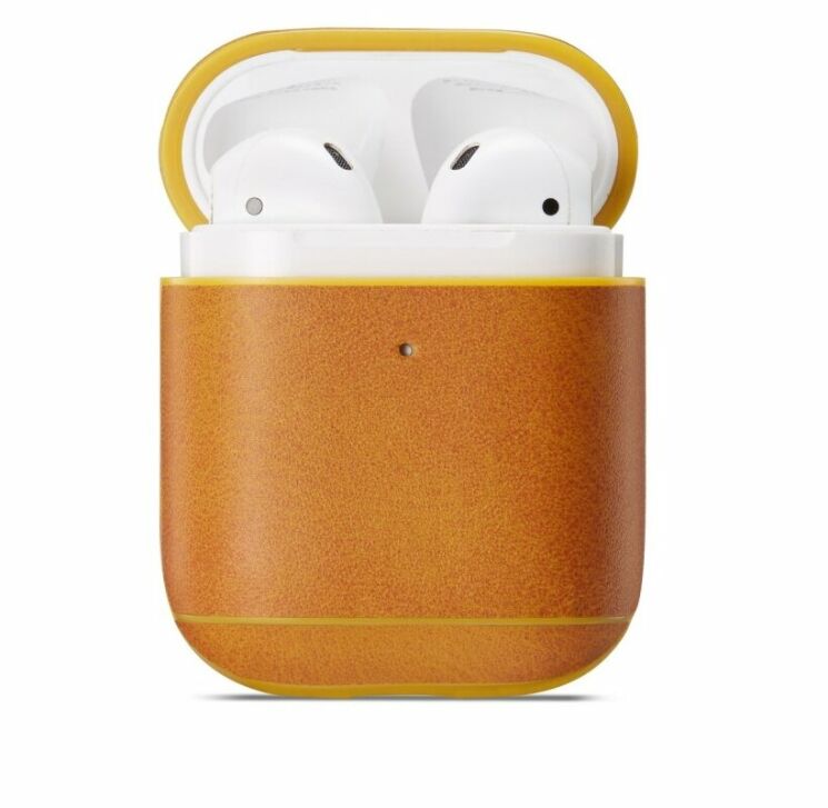 Защитный чехол Deexe Classic Case для Apple AirPods 1 / 2 - Brown: фото 2 из 7