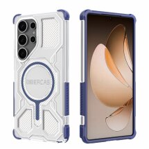 Захисний чохол Deexe Clear Bibercas для Samsung Galaxy S25 Ultra (S938) - Blue: фото 1 з 7