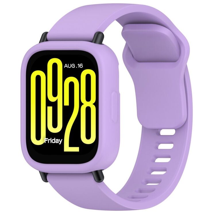 Защитный чехол Deexe Color Frame для Xiaomi Redmi Watch 5 Active - Purple: фото 7 из 8