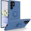 Защитный чехол Deexe Color Shell для Samsung Galaxy S22 Ultra (S908) - Dark Blue (289989DB)
