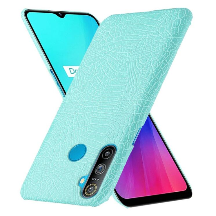 Захисний чохол Deexe Croco Style для Realme C3 - Baby Blue: фото 2 з 5