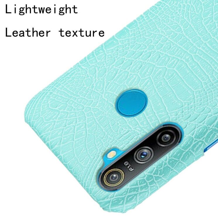 Захисний чохол Deexe Croco Style для Realme C3 - Baby Blue: фото 4 з 5