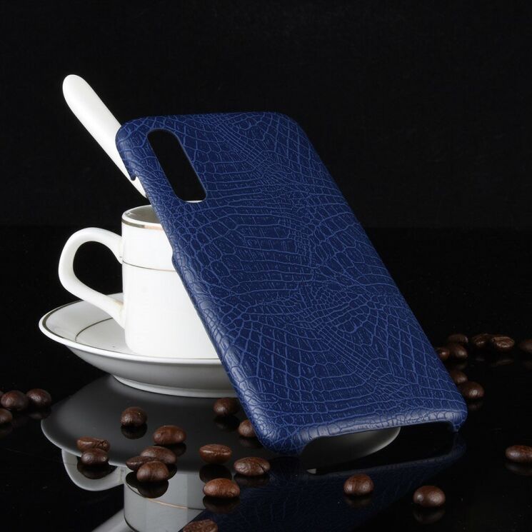Захисний чохол Deexe Croco Style для Xiaomi Mi CC9 / Mi 9 Lite - Dark Blue: фото 4 з 4