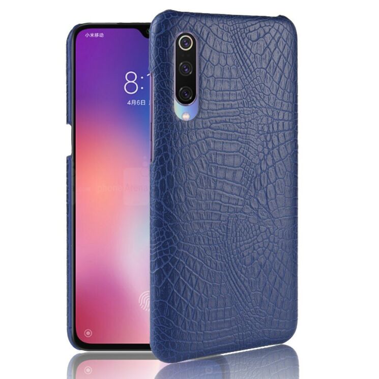 Захисний чохол Deexe Croco Style для Xiaomi Mi CC9 / Mi 9 Lite - Dark Blue: фото 1 з 4