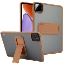 Захисний чохол Deexe Crystal Kickstand для Xiaomi Pad 7 / 7 Pro - Desert / Gold: фото 1 з 10