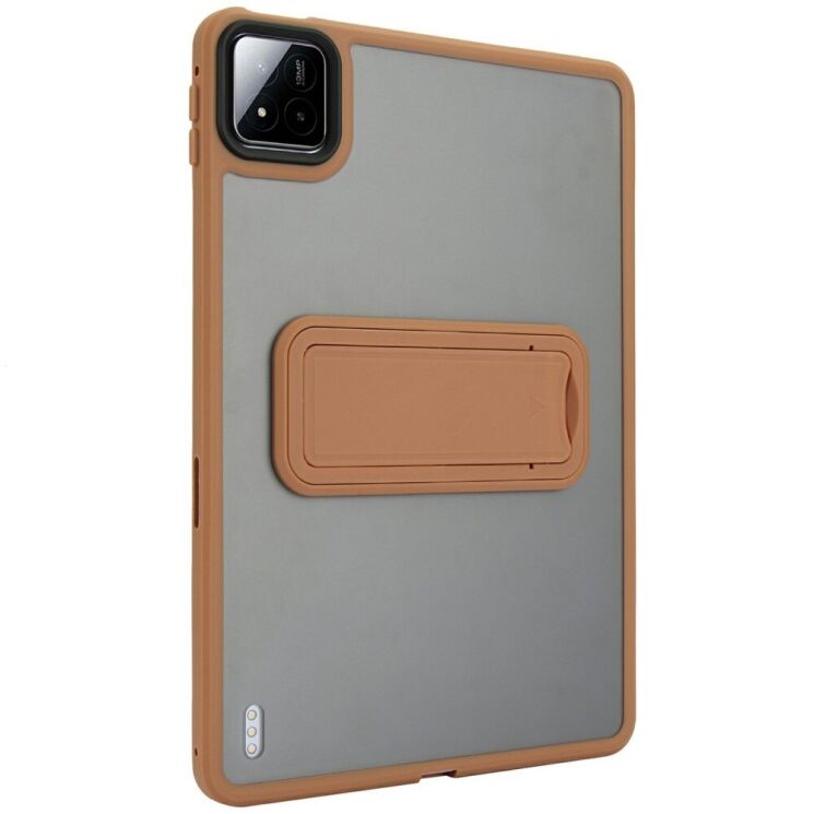 Захисний чохол Deexe Crystal Kickstand для Xiaomi Pad 7 / 7 Pro - Desert / Gold: фото 4 з 10