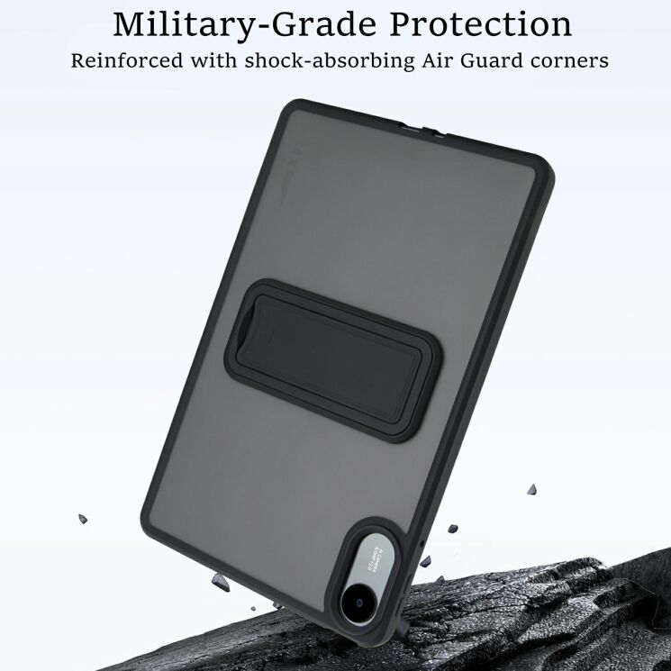 Защитный чехол Deexe Crystal Kickstand для Xiaomi Redmi Pad 2 - Grey: фото 7 из 11