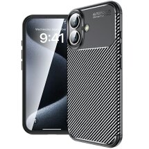 Защитный чехол Deexe Fusion для Apple iPhone 16 Plus - Black: фото 1 из 6
