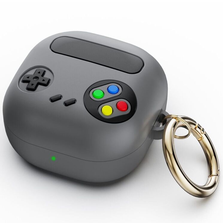 Защитный чехол Deexe Game Console для Samsung Galaxy Buds Live / Buds Pro / Buds 2 / Buds 2 Pro / Buds FE - Grey: фото 1 из 4