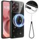 Захисний чохол Deexe Glitter Case with MagSafe для Motorola Moto G17 Power / G15 Power / G15 - Black (408416B). Фото 1 з 7