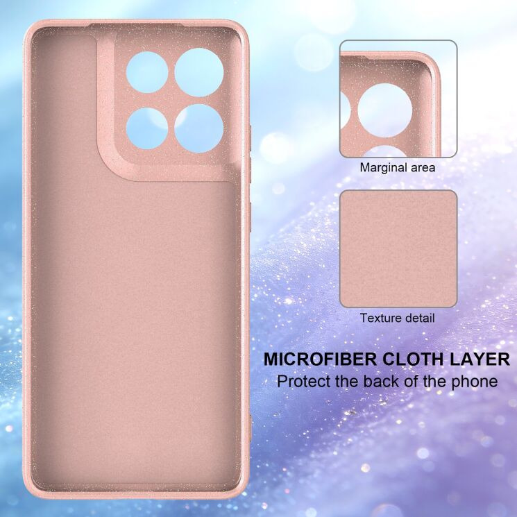 Захисний чохол Deexe Glitter Case with MagSafe для Motorola Moto G17 Power / G15 Power / G15 - Black: фото 5 з 7