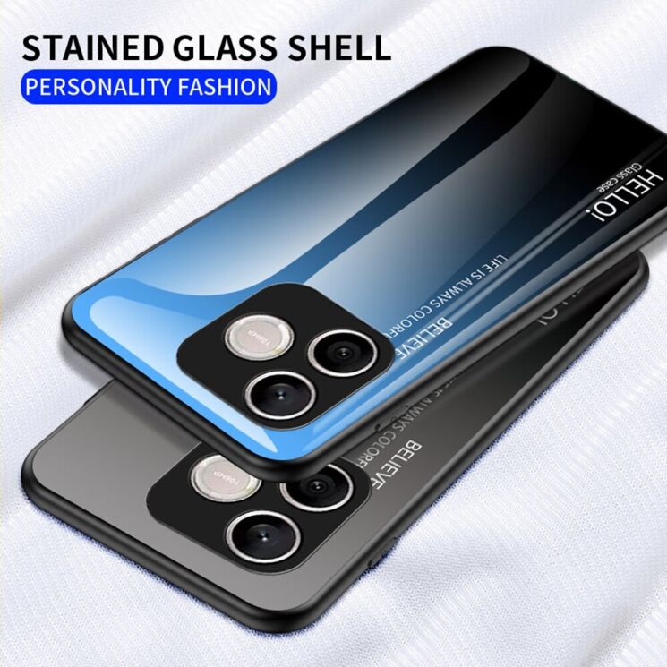 Защитный чехол Deexe Gradient Color для Honor 600 Lite - Black / Grey (411818BH) Защитный чехол Deexe Gradient Color для Honor 600 Lite - Black / Grey: фото 6 из 8