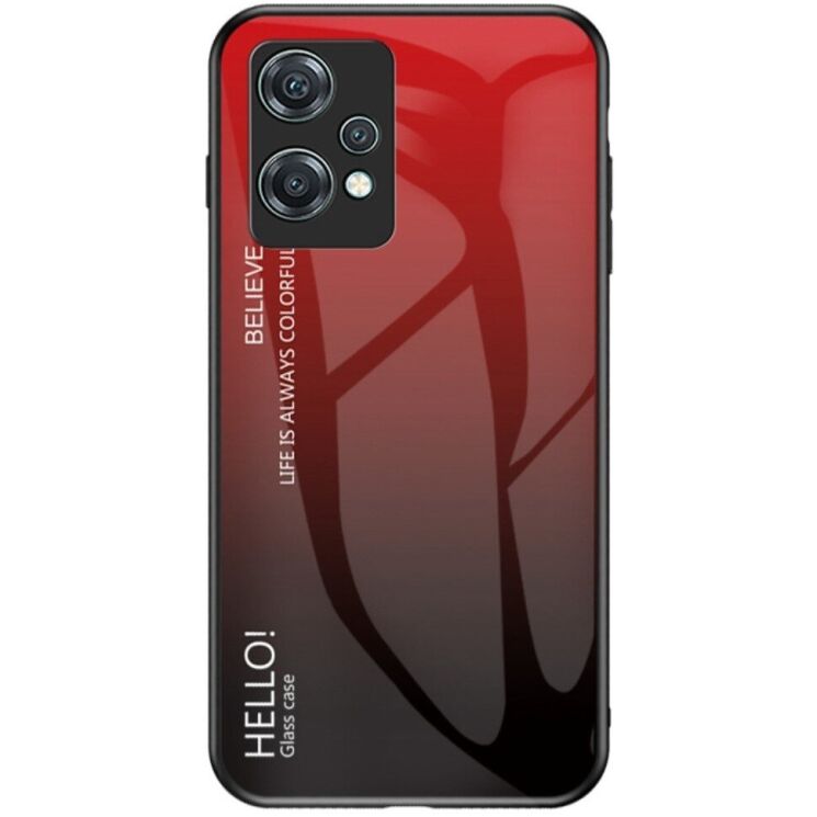 Защитный чехол Deexe Gradient Color для OnePlus Nord CE 2 Lite - Black / Red: фото 1 из 8