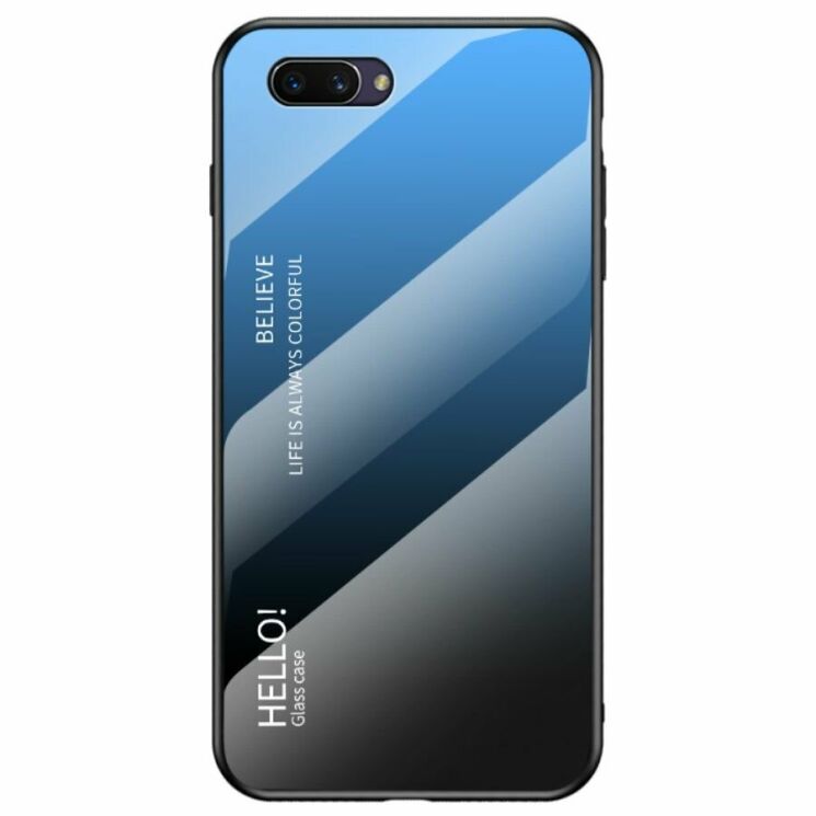 Захисний чохол Deexe Gradient Color для OPPO A5 2020 - Black / Blue: фото 1 з 10