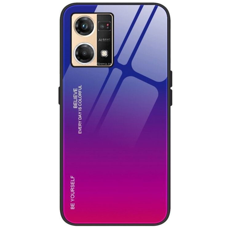 Защитный чехол Deexe Gradient Color для OPPO Reno 7 - Blue / Rose: фото 1 из 8