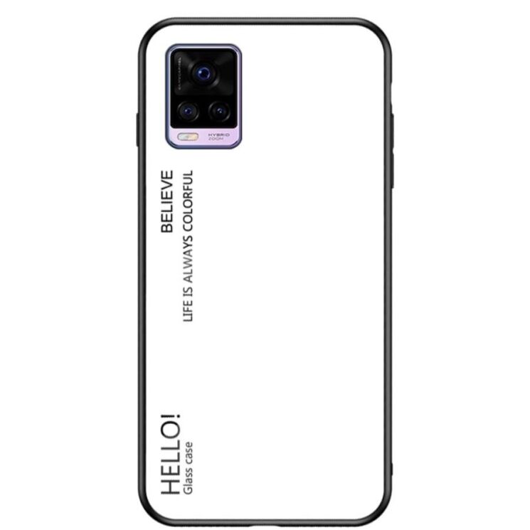 Защитный чехол Deexe Gradient Color для VIVO V20 - White: фото 1 из 11