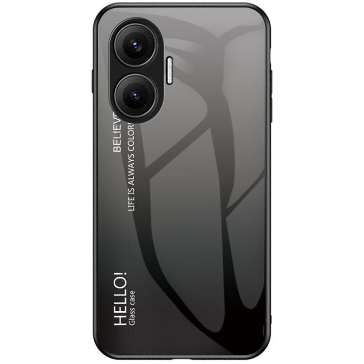 Защитный чехол Deexe Gradient Color для Xiaomi Poco F7 - Black / Grey: фото 1 из 12