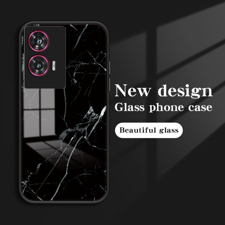 Захисний чохол Deexe Gradient Pattern для Motorola Edge 50 Fusion - Gold / Black: фото 3 з 12