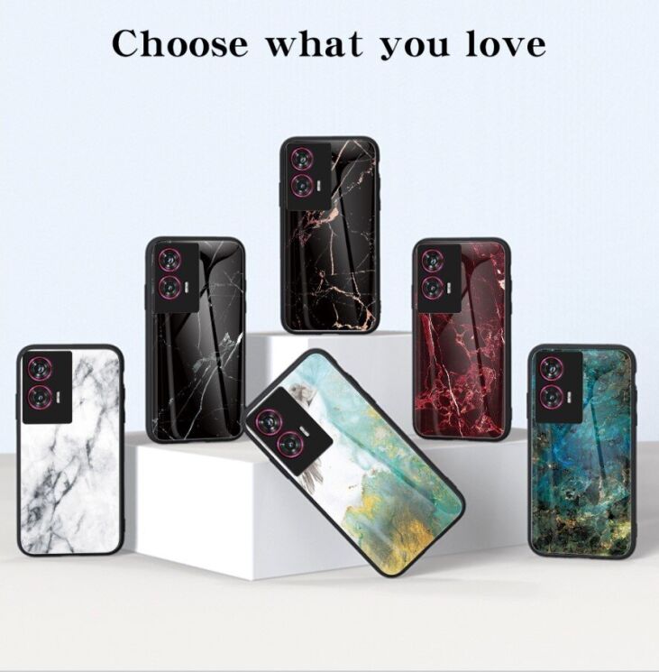 Захисний чохол Deexe Gradient Pattern для Motorola Edge 50 Fusion - Gold / Black: фото 12 з 12