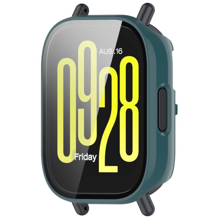 Защитный чехол Deexe Hard Frame для Xiaomi Redmi Watch 5 Lite - Green: фото 5 из 6