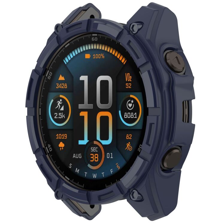 Защитный чехол Deexe Hollow Cover для Garmin Tactix 8 (51mm) - Midnight Blue: фото 5 из 7